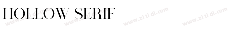 Hollow Serif字体转换
